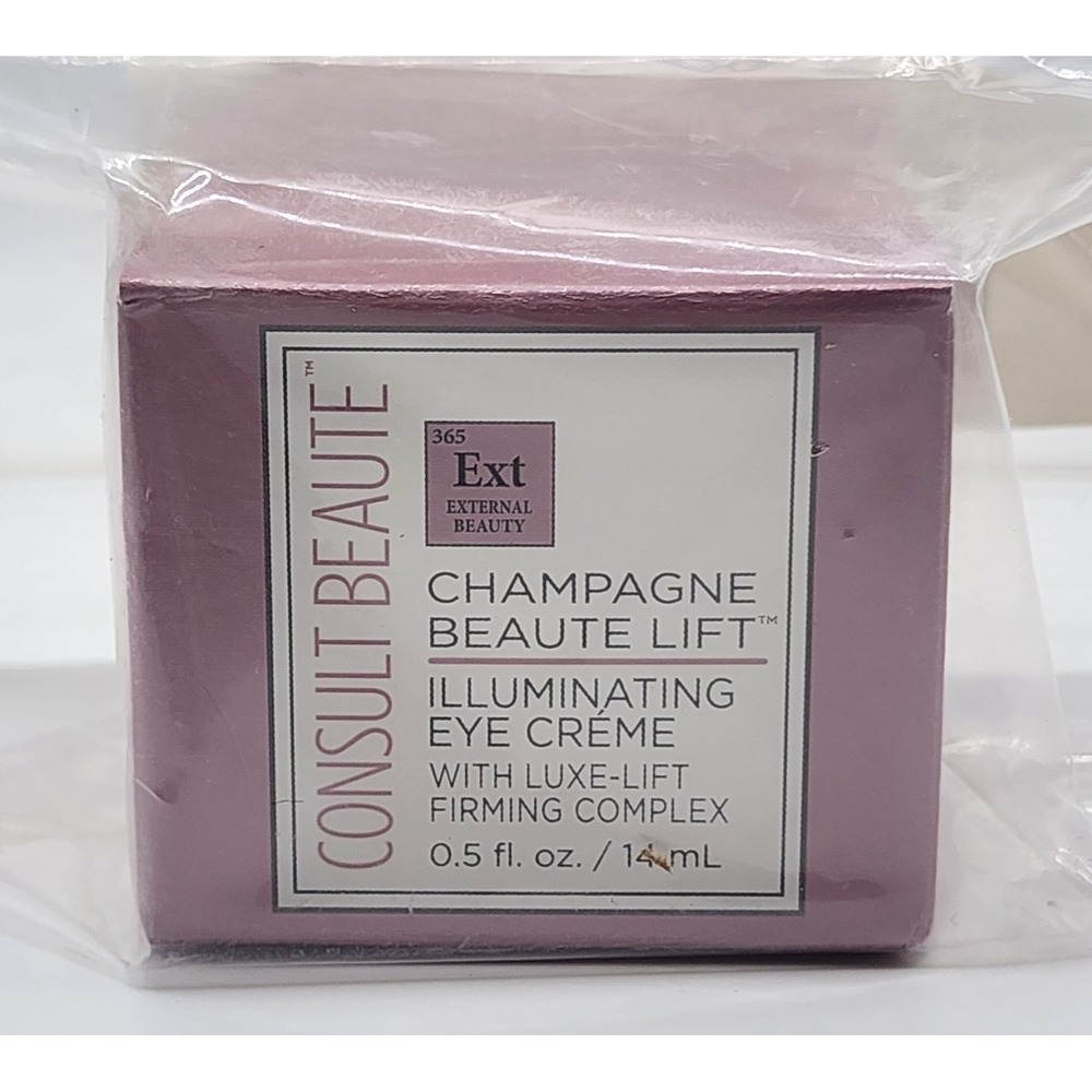 Consult Beaute Champagne Beaute Lift ILLUMINATING EYE CREME .5oz 14ml NIB Sealed